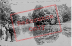 Eastville Park, The Lake c.1950, Bristol