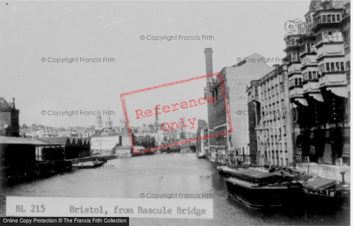 Photo of Bristol, From Bascule Bridge c.1950