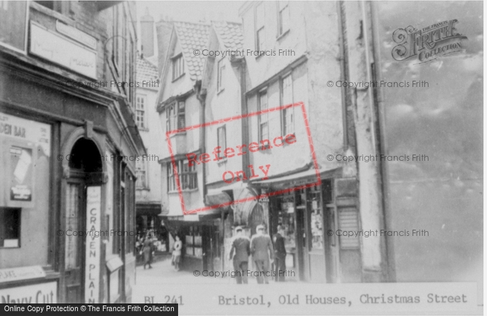 Photo of Bristol, Old Houses, Christmas Street c.1950