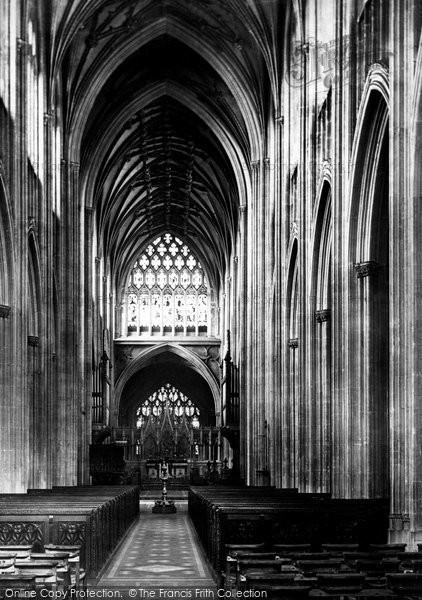 Photo of Bristol, St Mary Redcliffe Church, Nave East 1887
