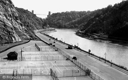 Tennis Courts, Portway And Avon Gorge c.1935, Bristol
