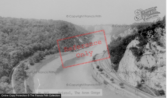 Photo of Bristol, The Avon Gorge c.1960