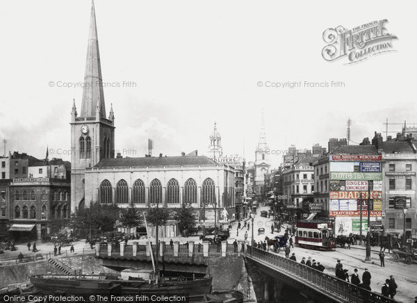 Photo of Bristol, The Bridge And The Church Of St Nicholas 1901