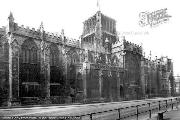 Photo of Bristol, The Cathedral From College Green 1887
