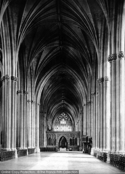 Photo of Bristol, The Cathedral, Nave East 1887