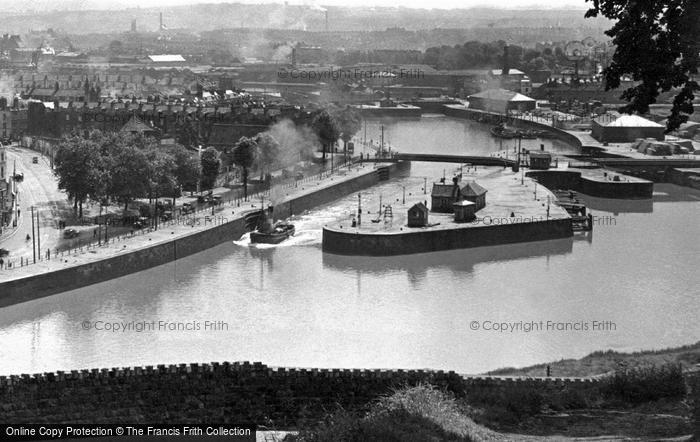 Photo of Bristol, The Entrance To The Floating Harbour c.1935
