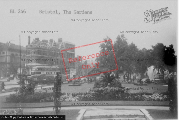 Photo of Bristol, The Gardens c.1950