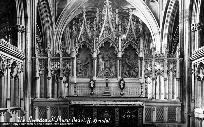 Photo of Bristol, The Reredos, St Mary Redcliff c.1905