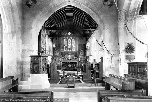 Photo of Britford, St Peter's Church Interior 1906