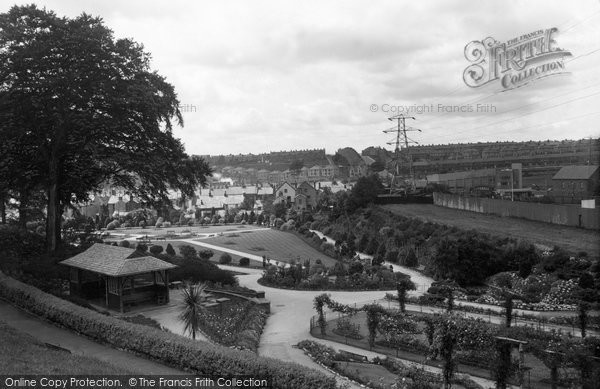 Photo of Briton Ferry, The Rose Garden, Jersey Park c.1950