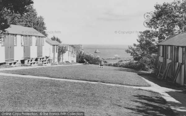 Photo of Brixham, A Few Chalets, St Mary's Bay Holiday Camp 1956