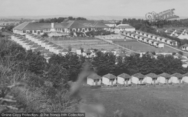 Photo of Brixham, Aerial View, Dolphin Holiday Camp c.1950
