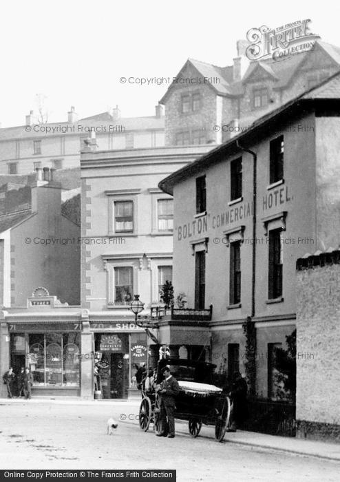 Photo of Brixham, Bolton Commercial Hotel 1896
