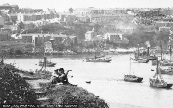 Photo of Brixham, Boys, Ship Spotting 1918