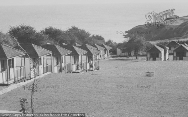 Photo of Brixham, Chalets From The Dining Room, Dolphin Holiday Camp c.1950