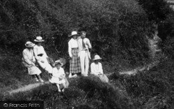 Cliff Path, People 1918, Brixham