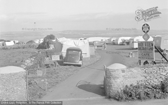 Photo of Brixham, Entrance To Bay View Holiday Estate 1951