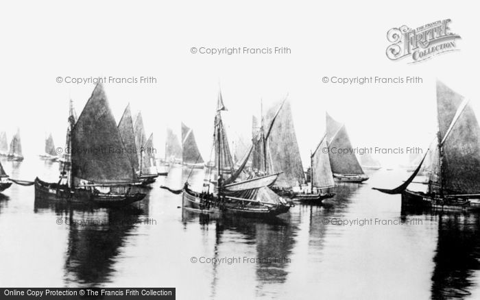 Photo of Brixham, Fishing Boats (Trawlers) 1889