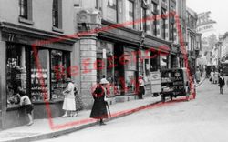 Fore Street Shop Fronts And Delivery Van 1922, Brixham