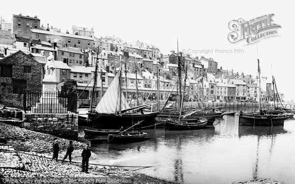 Photo of Brixham, Harbour And Prince Of Orange Monument 1891