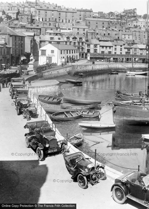 Photo of Brixham, Harbourside Parking 1925