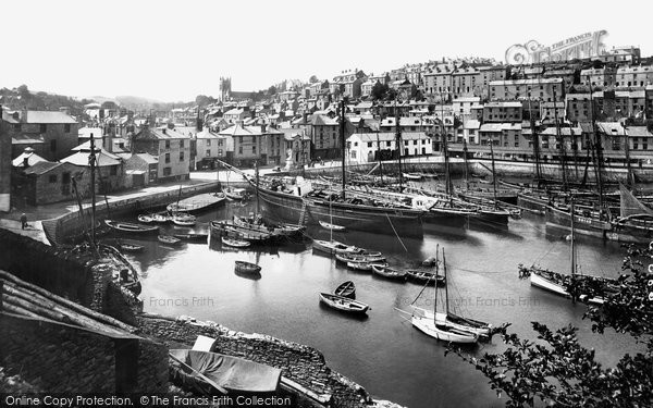 Photo of Brixham, Inner Harbour 1918