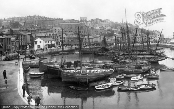 Photo of Brixham, Inner Harbour 1922