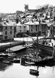 Inner Harbour And Church 1918, Brixham