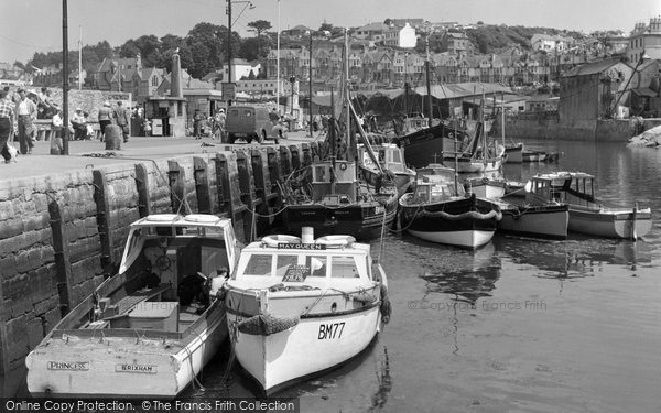 Photo of Brixham, Inner Harbour And Quay c.1960