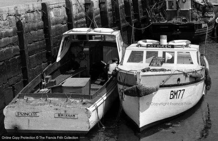 Photo of Brixham, Inner Harbour, 'princess' And 'may Queen' c.1960