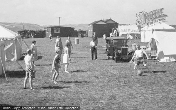 Photo of Brixham, Louville Camp, A Game Of Football 1938