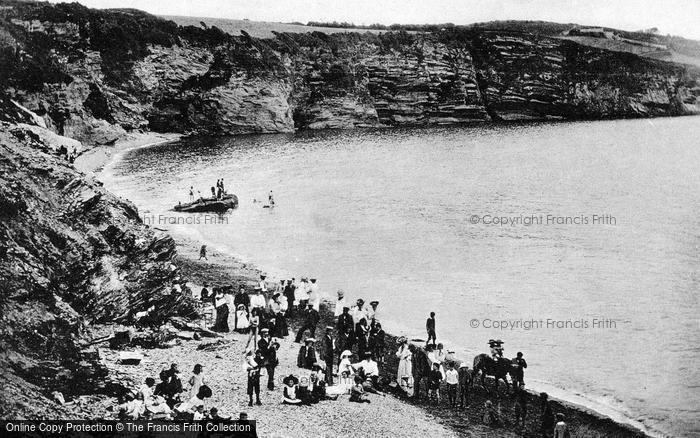 Photo of Brixham, Mudstone Beach 1906