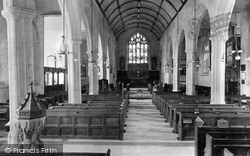 Brixham, Parish Church interior 1922