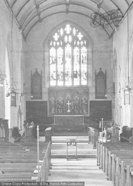 Photo of Brixham, Parish Church Interior 1922