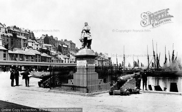 Photo of Brixham, Prince Of Orange Statue 1906