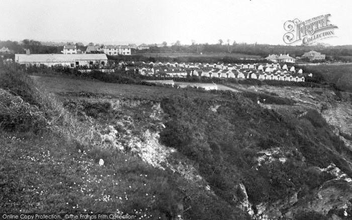 Photo of Brixham, St Mary's Bay Holiday Chalet Resort From The Cliffs c.1939