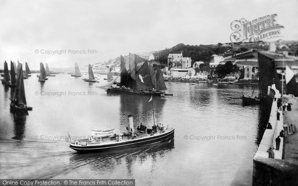 Photo of Brixham, Steamer And Fishing Boats 1906