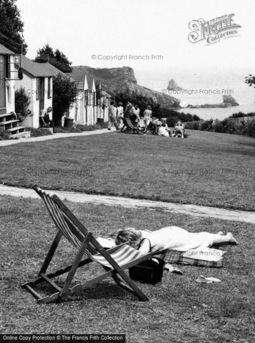 Photo of Brixham, Sun Bathing At St Mary's Bay Holiday Camp 1957