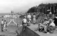 Sun Bathing, Shoalstone Pool c.1955, Brixham