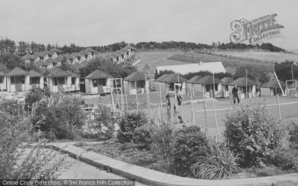 Photo of Brixham, Tennis Courts And Chalets, Dolphin Holiday Camp c.1950