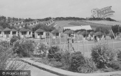 Tennis Courts And Chalets, Dolphin Holiday Camp c.1950, Brixham