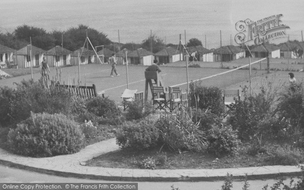 Photo of Brixham, Tennis Courts From The Balcony, Dolphin Holiday Camp c.1950