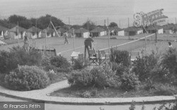 Tennis Courts From The Balcony, Dolphin Holiday Camp c.1950, Brixham