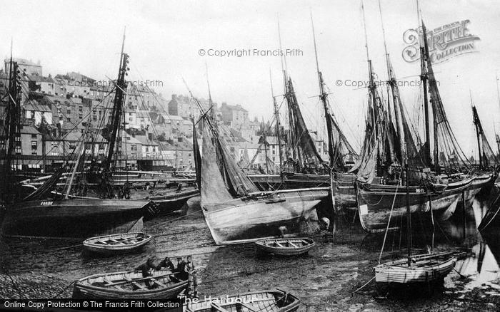 Photo of Brixham, The Harbour c.1895