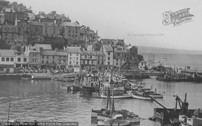Photo of Brixham, The Harbour c.1950