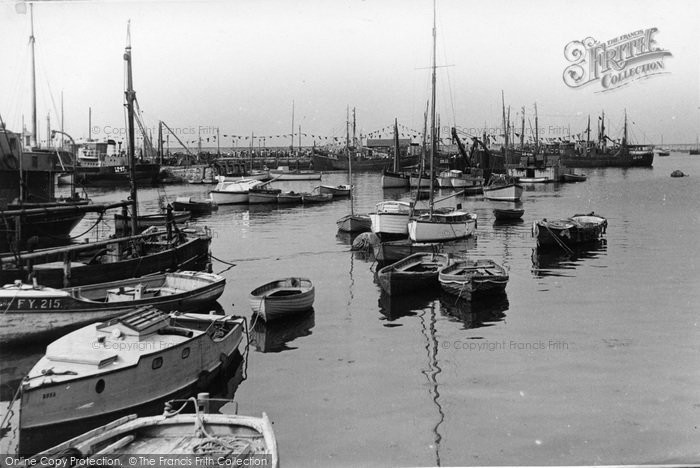 Photo of Brixham, The Harbour c.1950