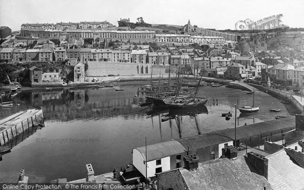 Photo of Brixham, The Harbour From Overgang 1925