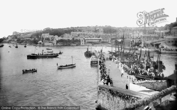 Photo of Brixham, The Pier And Landing Stage 1918