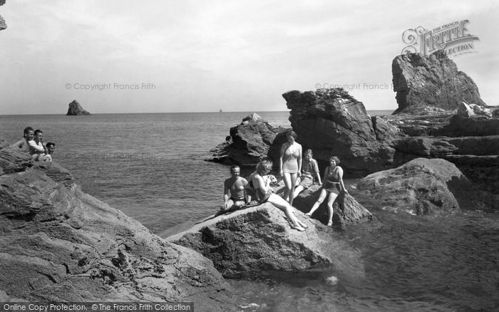 Photo of Brixham, The Rocks Bathing Place c.1933