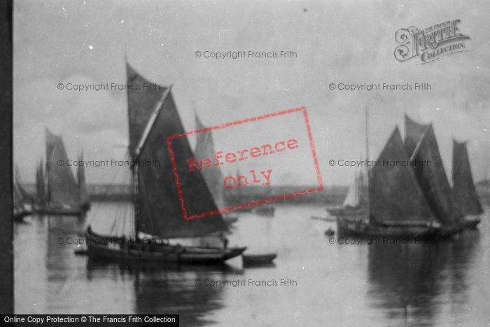 Photo of Brixham, Trawlers, Waiting For A Breeze 1889